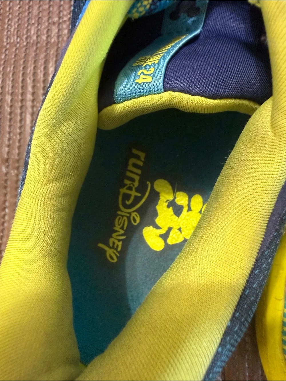 Brooks  Blue and Yellow RunDisney Inspired Sneakers